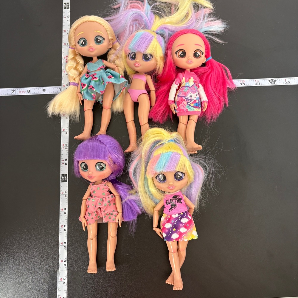 IMC Toys Kids BFF by Cry Babies Doll Lot 5pc 8in Multicolor Fashion Dolls